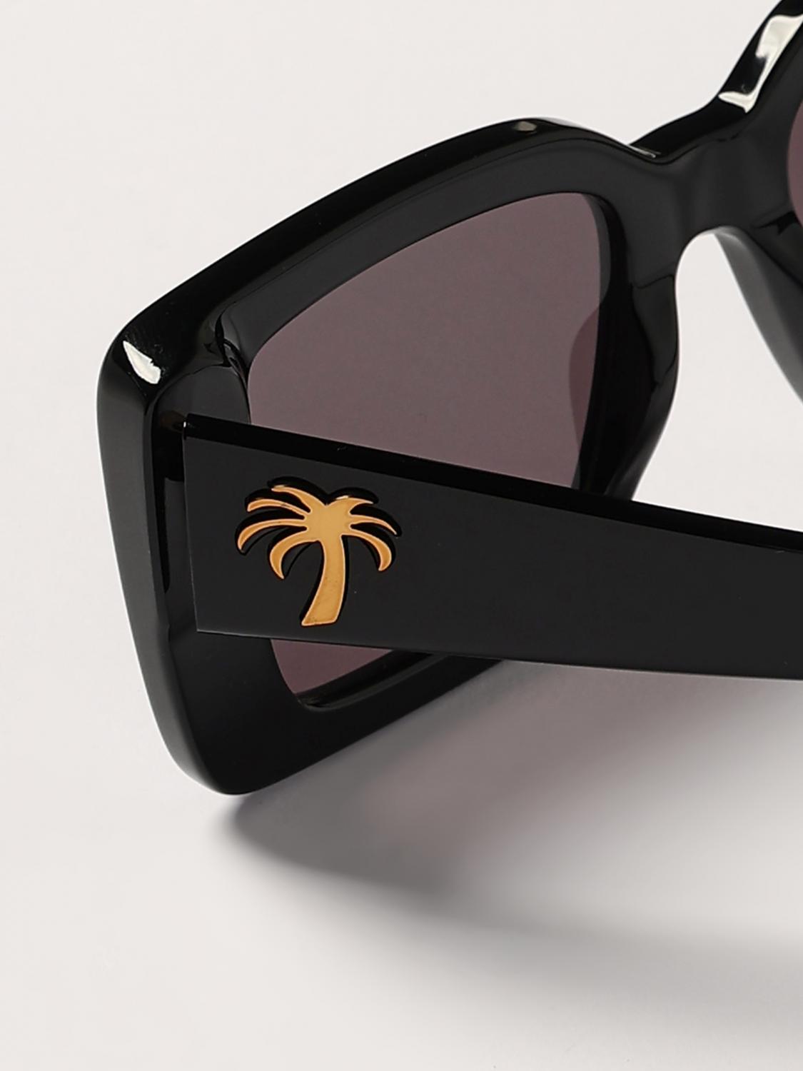 PALM ANGELS OCCHIALI DA SOLE: Occhiali da sole Dorris Palm Angels in acetato , Nero - Img 5