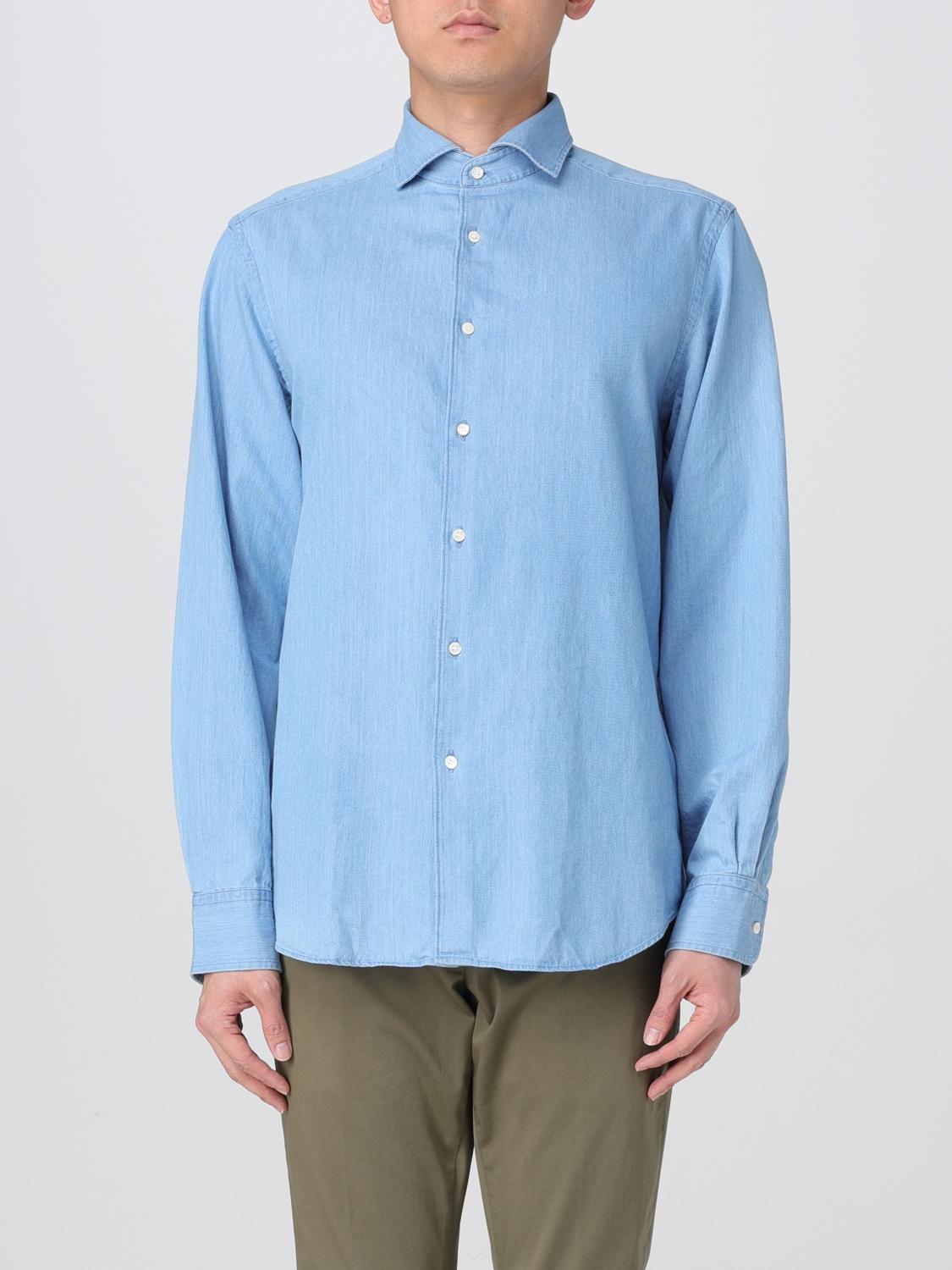 ASPESI HEMD: Hemd herren Aspesi, Denim - Img 1