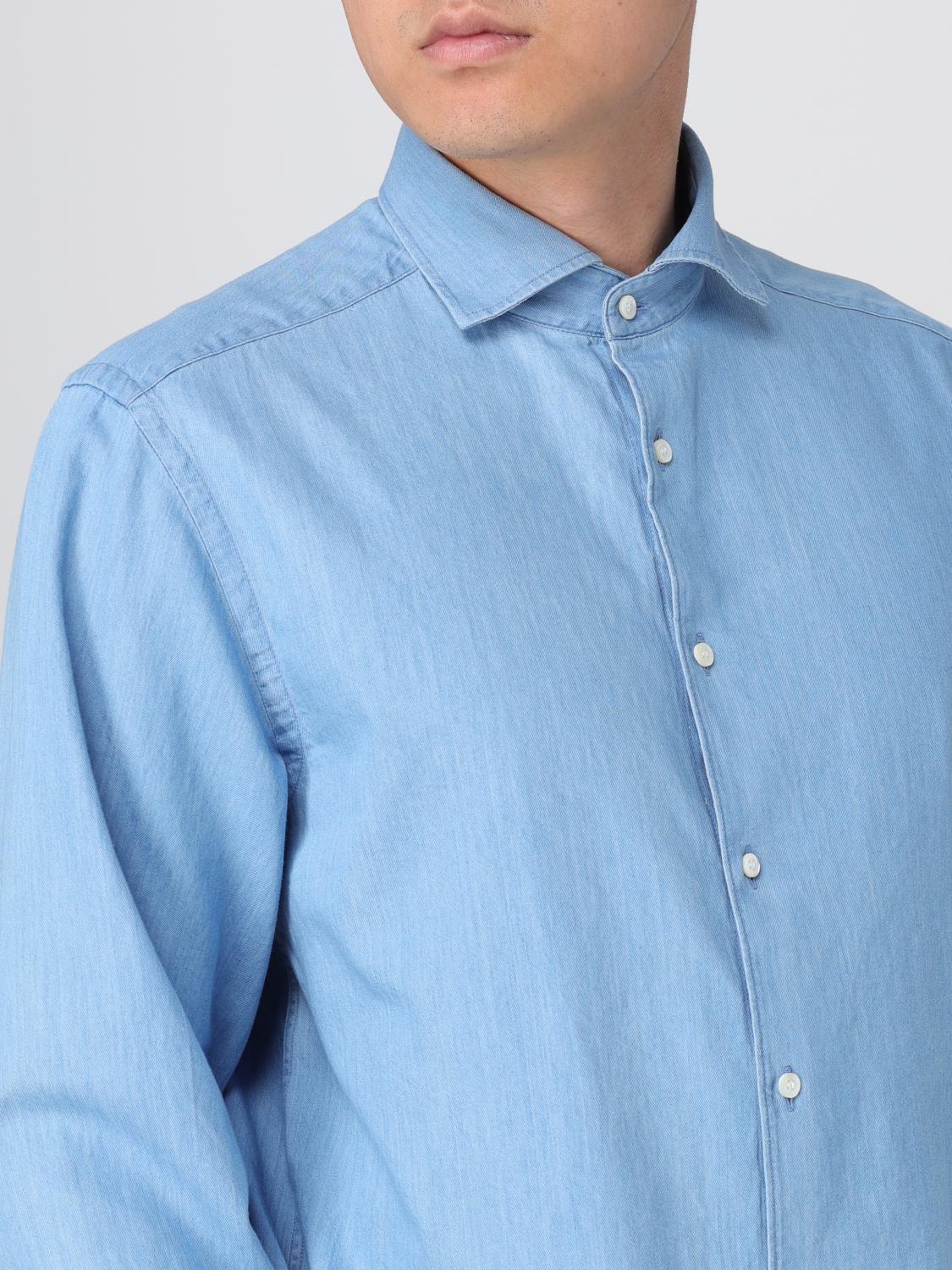 ASPESI HEMD: Hemd herren Aspesi, Denim - Img 3