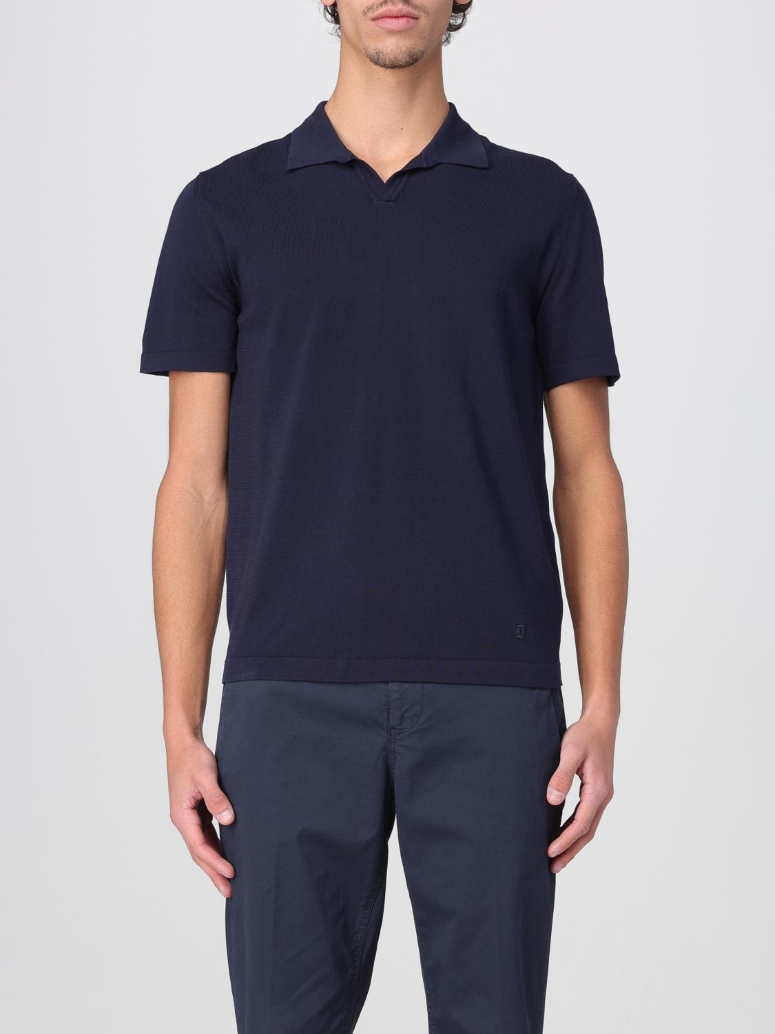 DONDUP POLO: Polo in maglia di cotone Dondup, Blue Navy - Img 1