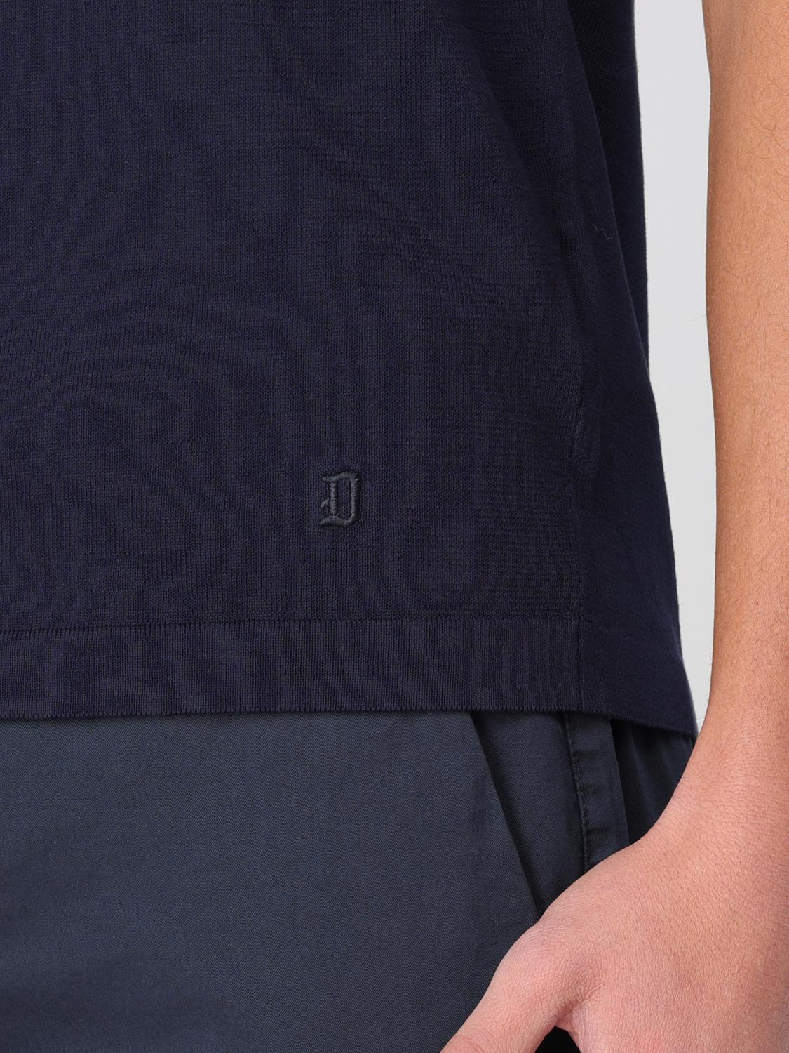 DONDUP POLO: Polo in maglia di cotone Dondup, Blue Navy - Img 3