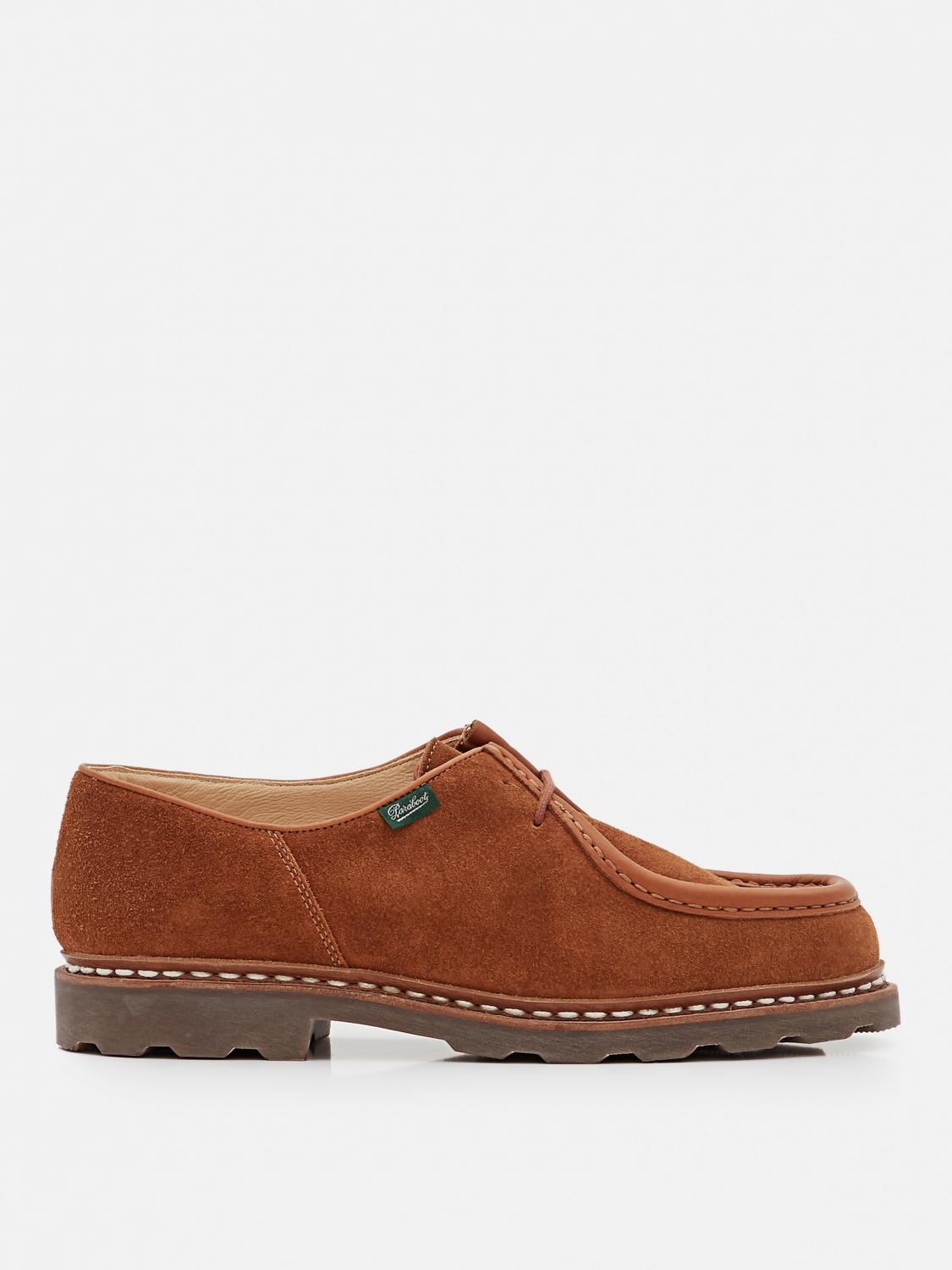 PARABOOT STRINGATE: Derby Paraboot in camoscio , Cuoio - Img 1