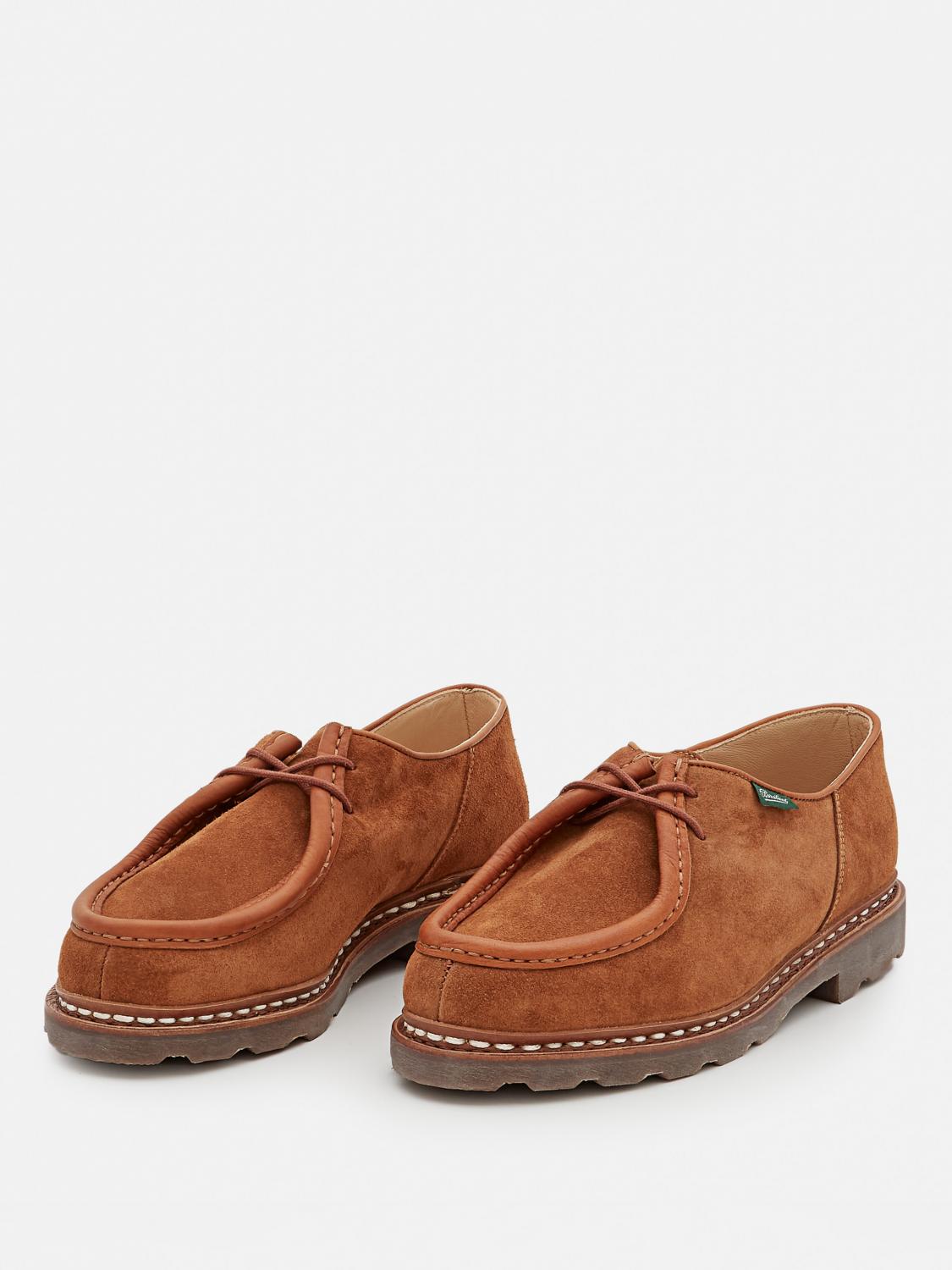 PARABOOT STRINGATE: Derby Paraboot in camoscio , Cuoio - Img 2