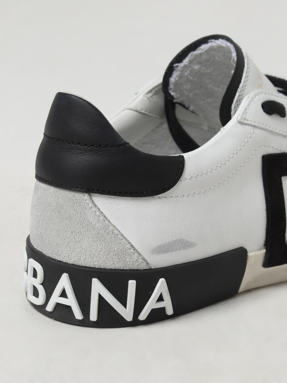 DOLCE & GABBANA SNEAKERS: Sneakers Portofino Dolce & Gabbana in pelle used , Bianco - Img 4