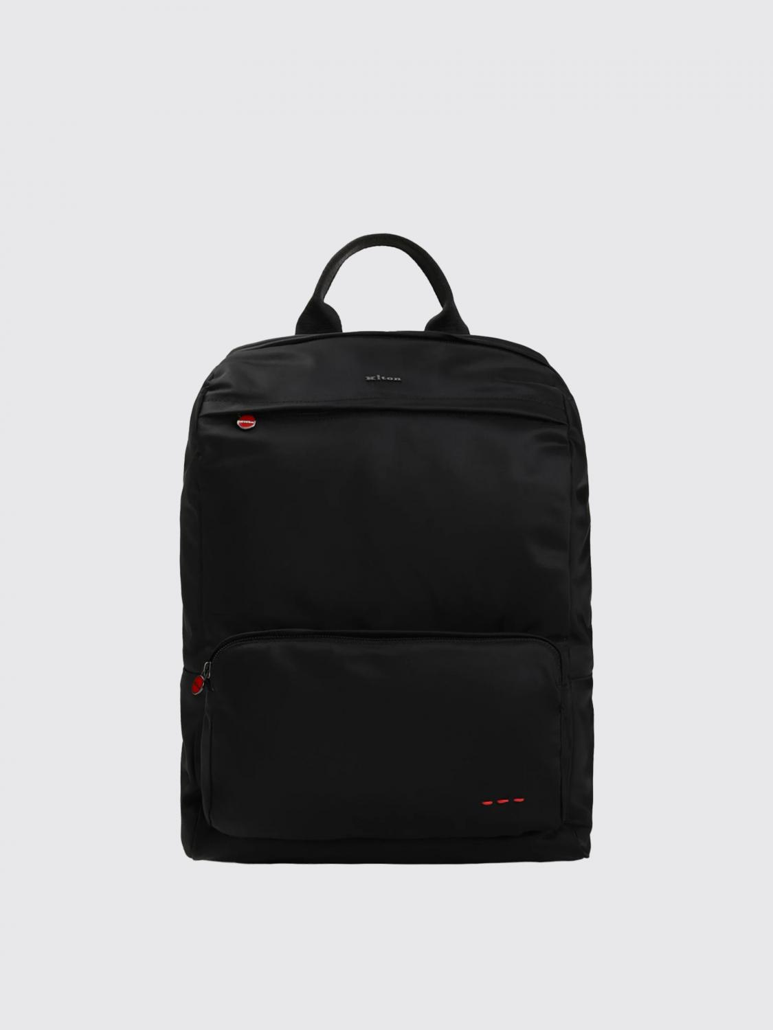 KITON ZAINO: Backpack men Kiton, Black - Img 1
