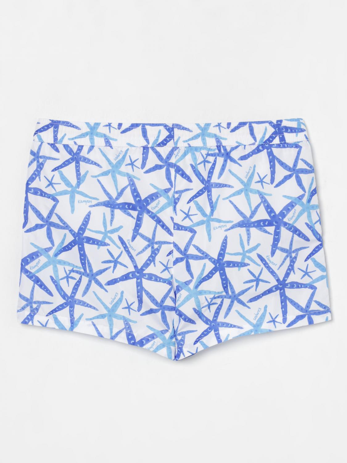 KAMPOS BADEMODE: Gemusterte Boxer-Badehose Kampos, Weiß - Img 2