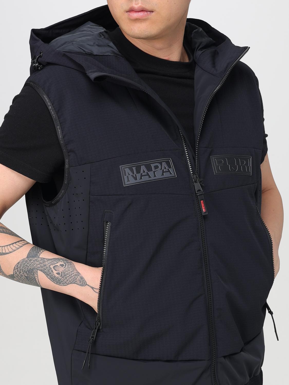 NAPAPIJRI GILET: Gilet con cappuccio in tessuto tecnico Napapijri, Nero - Img 4