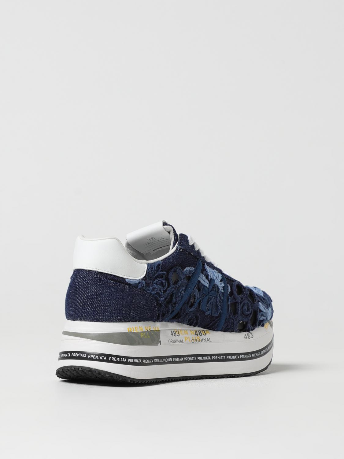 PREMIATA SNEAKERS: Спортивная обувь Женское Premiata, Серо-Бежевый - Img 3