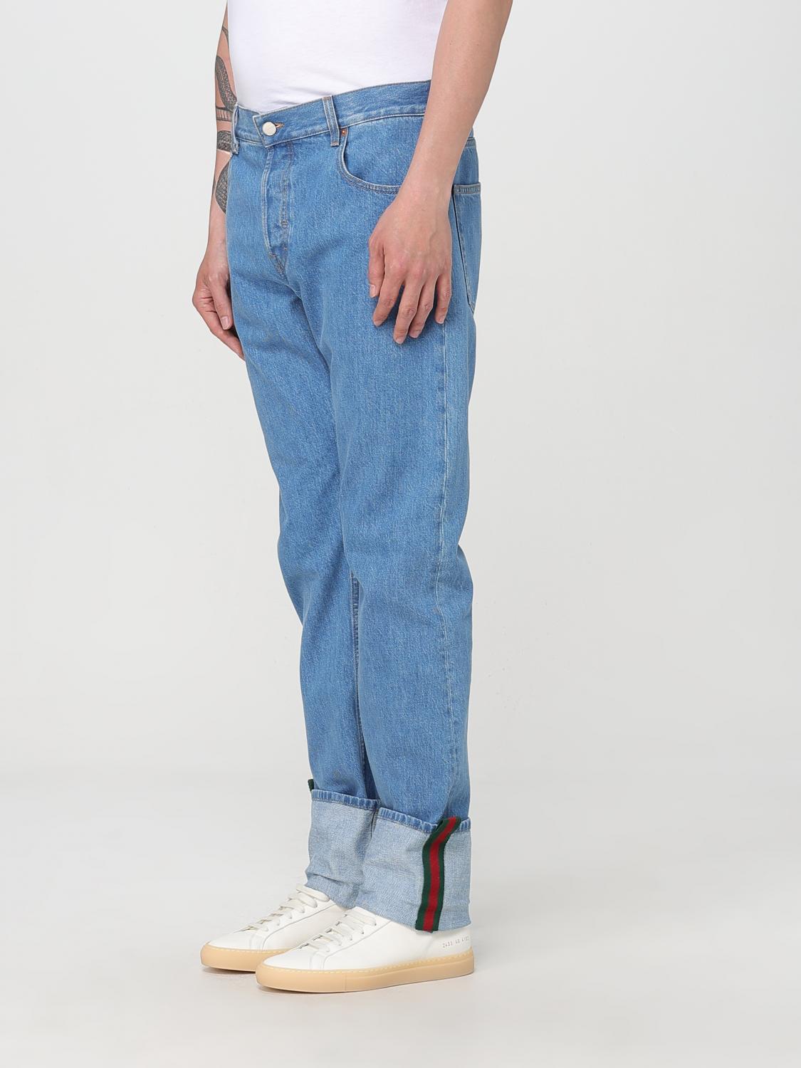 GUCCI JEANS: Jeans homme Gucci, Bleu - Img 4