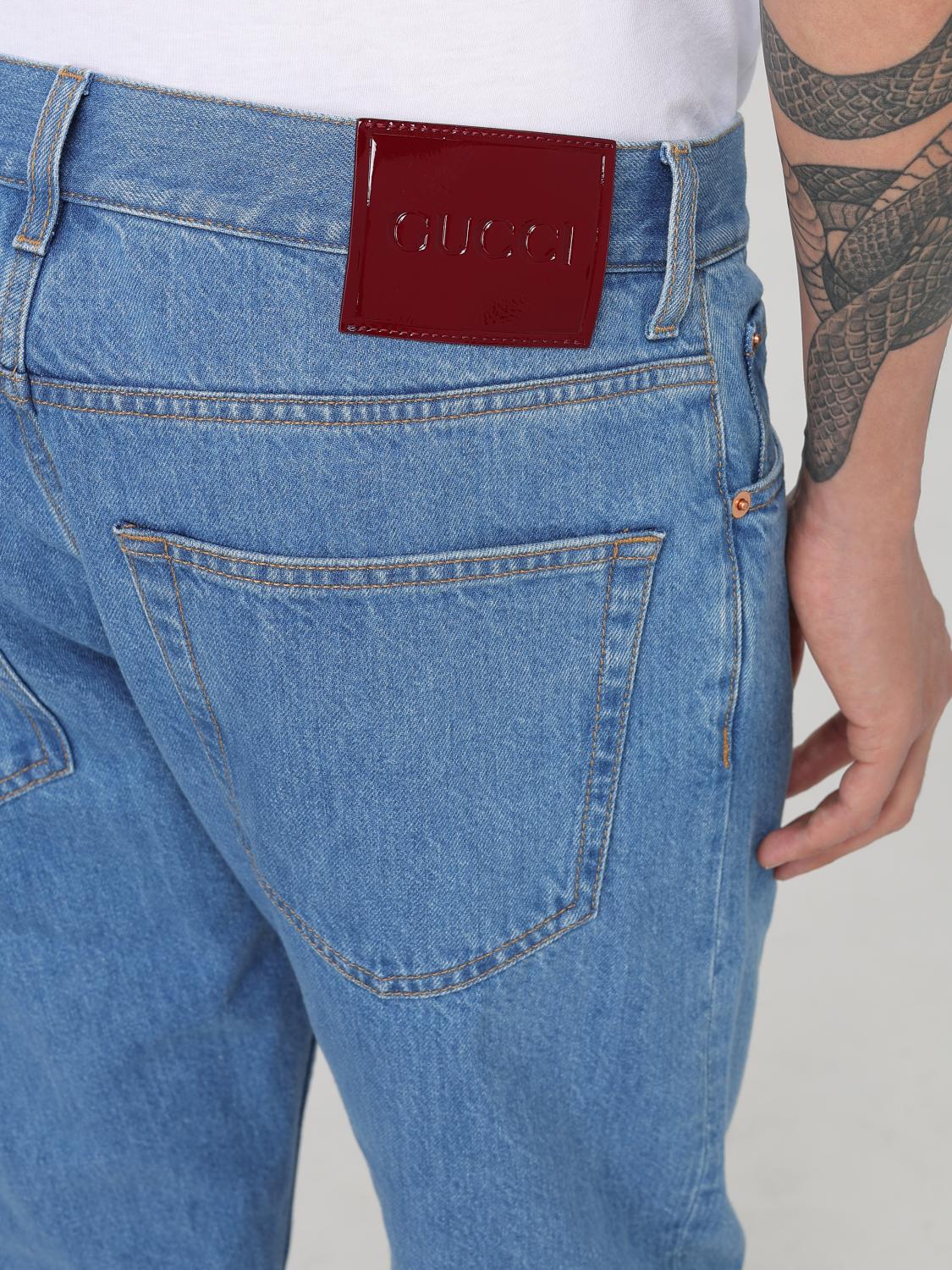 GUCCI JEANS: Jeans homme Gucci, Bleu - Img 5