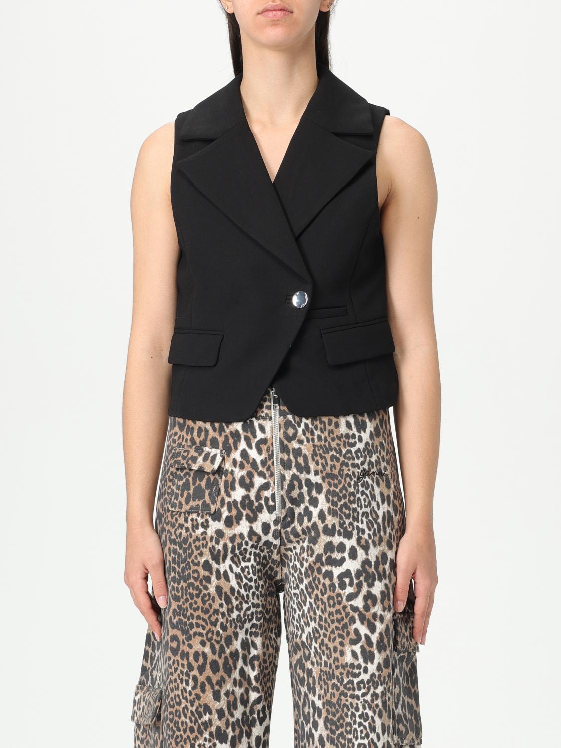 GANNI WESTE: Pullover damen Ganni, Schwarz - Img 1
