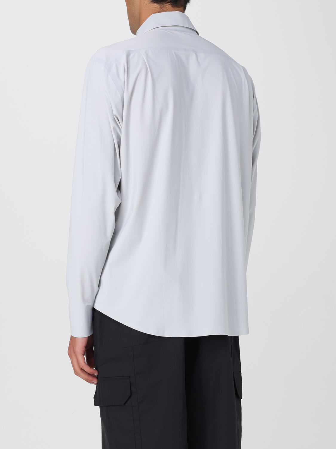 GR10K CAMICIA: Camicia Gr10k in tessuto tecnico stretch , Grigio - Img 2
