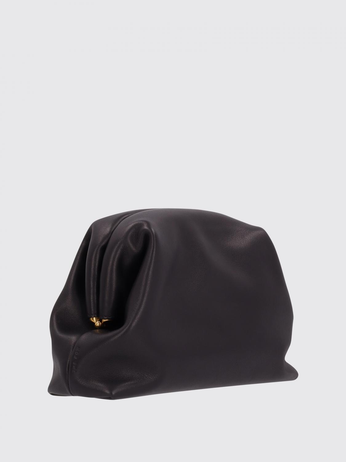 THE ROW CLUTCH: Clutch Mira in pelle The Row, Nero - Img 2