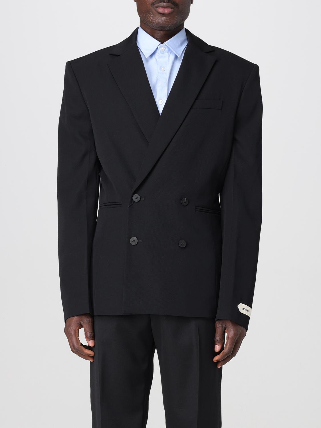 JACQUEMUS BLAZER: Jacquemus men's blazer, Black - Img 1
