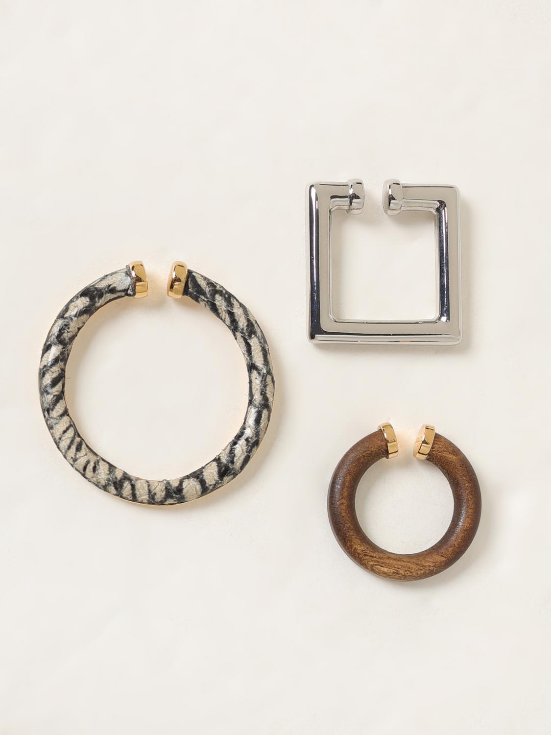 JACQUEMUS GIOIELLO: Set 3 orecchini Jacquemus in ottone, Fantasia - Img 1