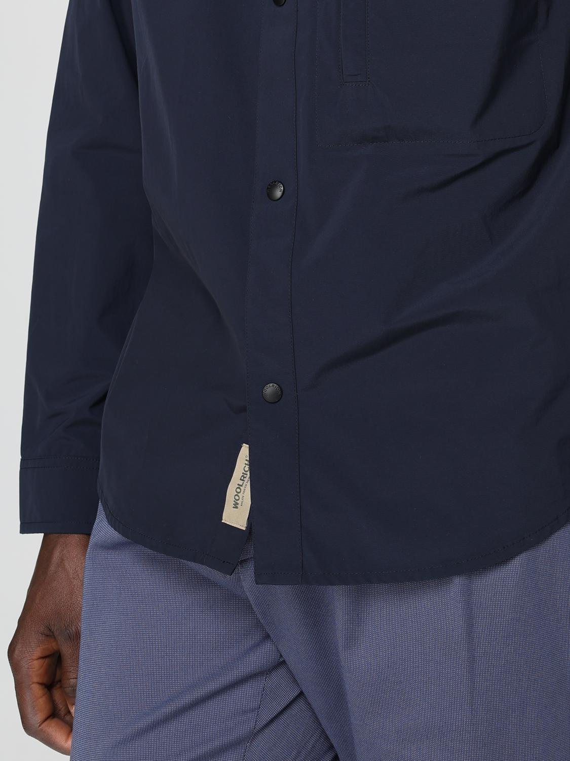 WOOLRICH CAMISA: Camisa hombre Woolrich, Azul Oscuro - Img 3
