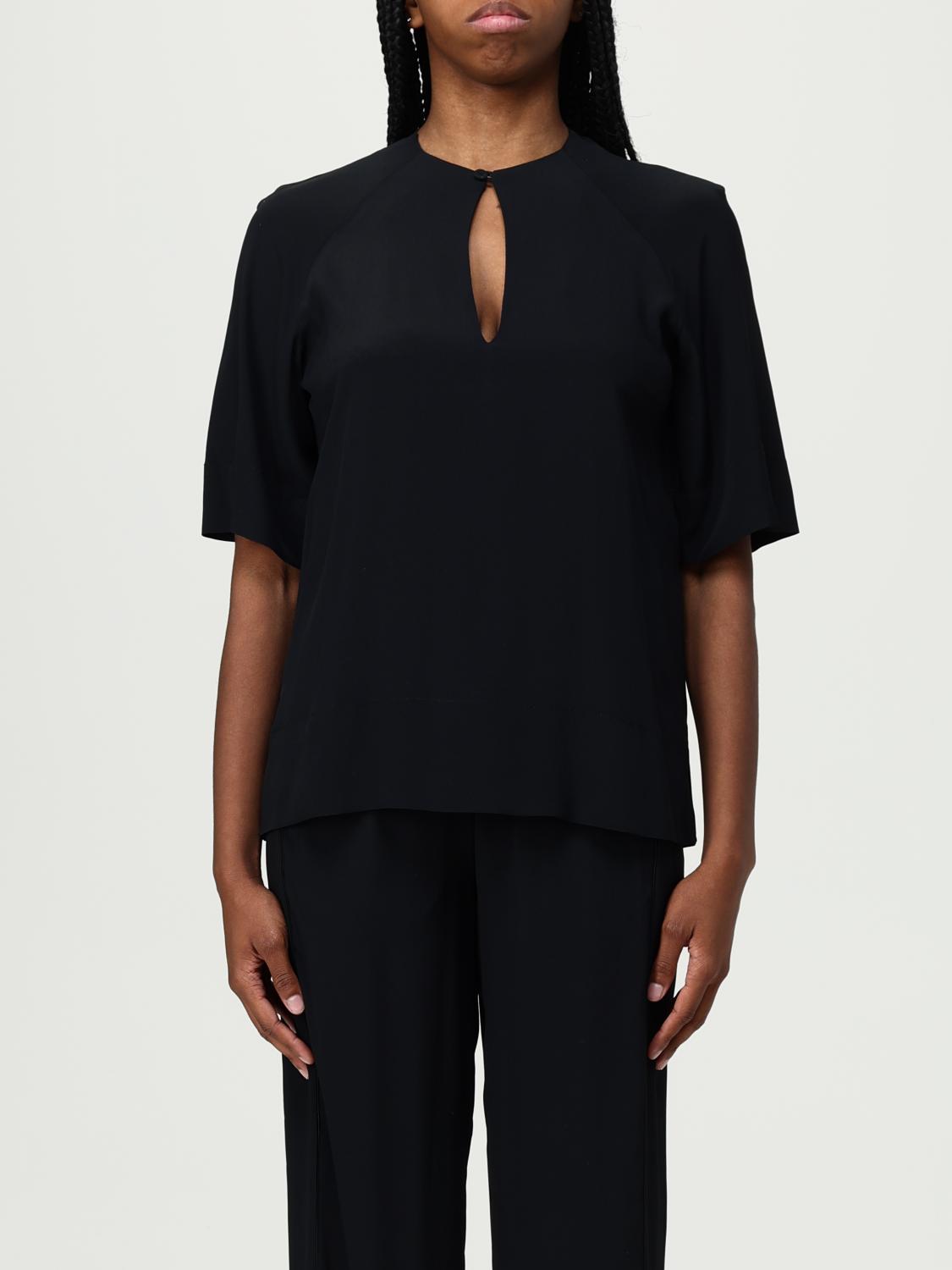 SEMICOUTURE TOP: Camisa mujer Semicouture, Negro - Img 1