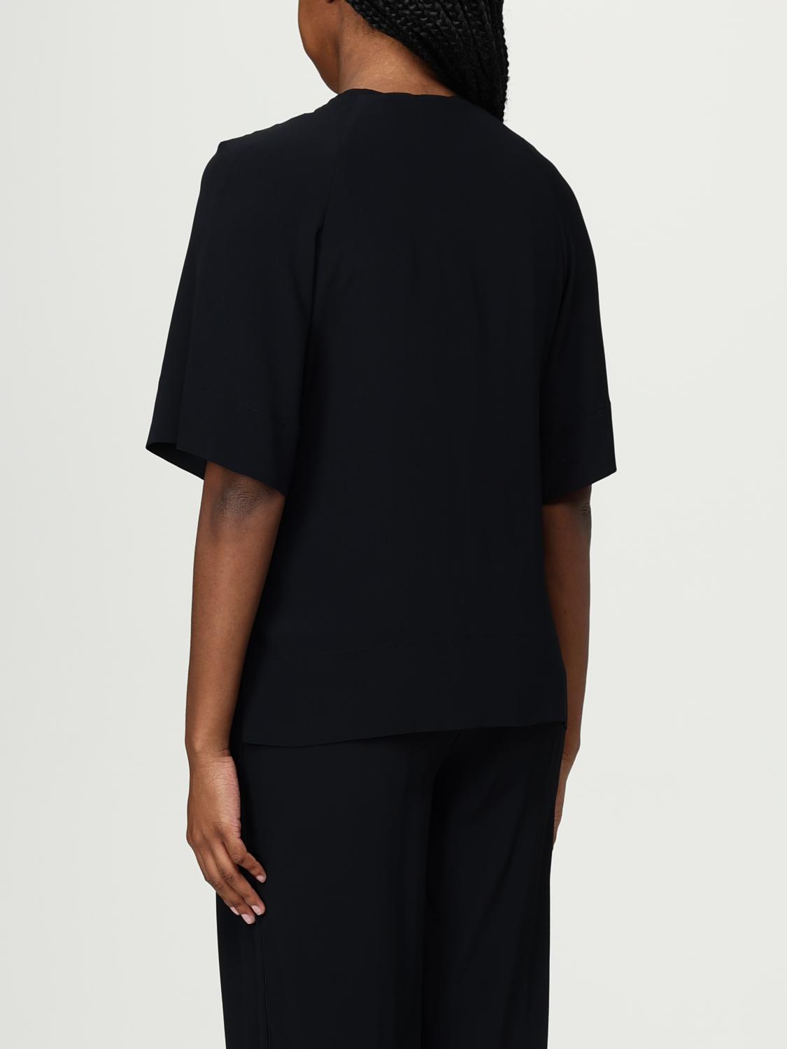 SEMICOUTURE TOP: Camisa mujer Semicouture, Negro - Img 2