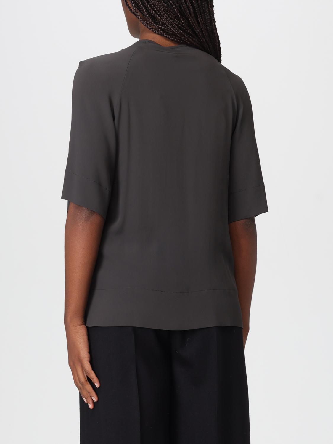 SEMICOUTURE TOP: Camisa mujer Semicouture, Azul Oscuro - Img 2
