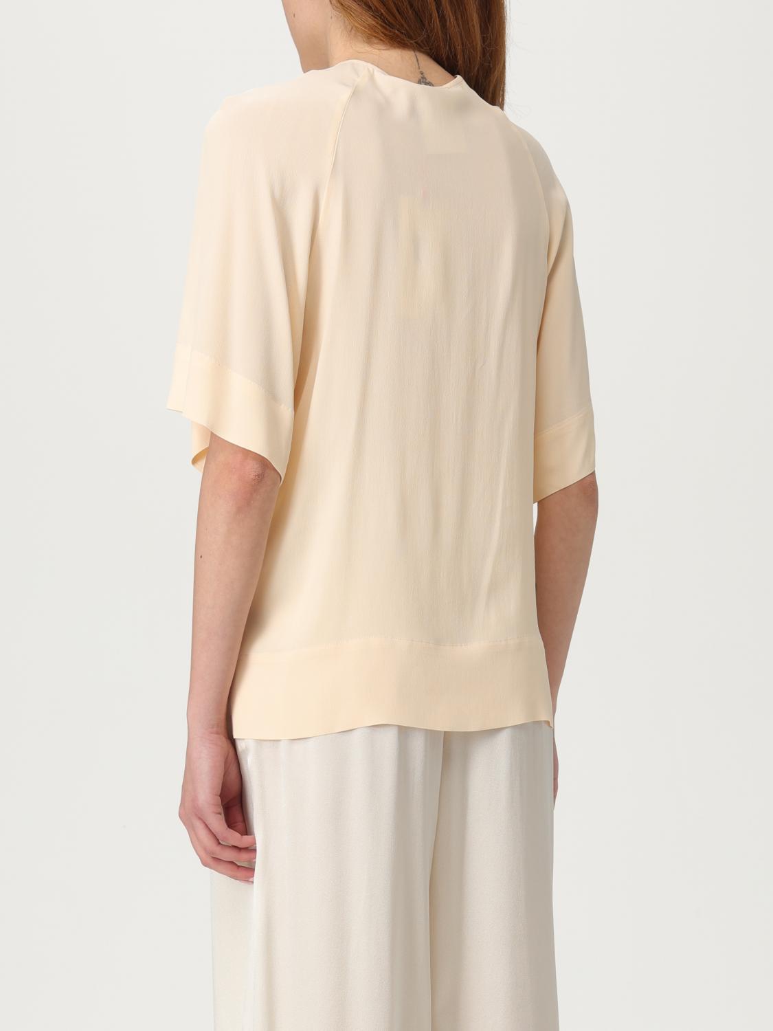 SEMICOUTURE TOP: Camisa mujer Semicouture, Crema - Img 2