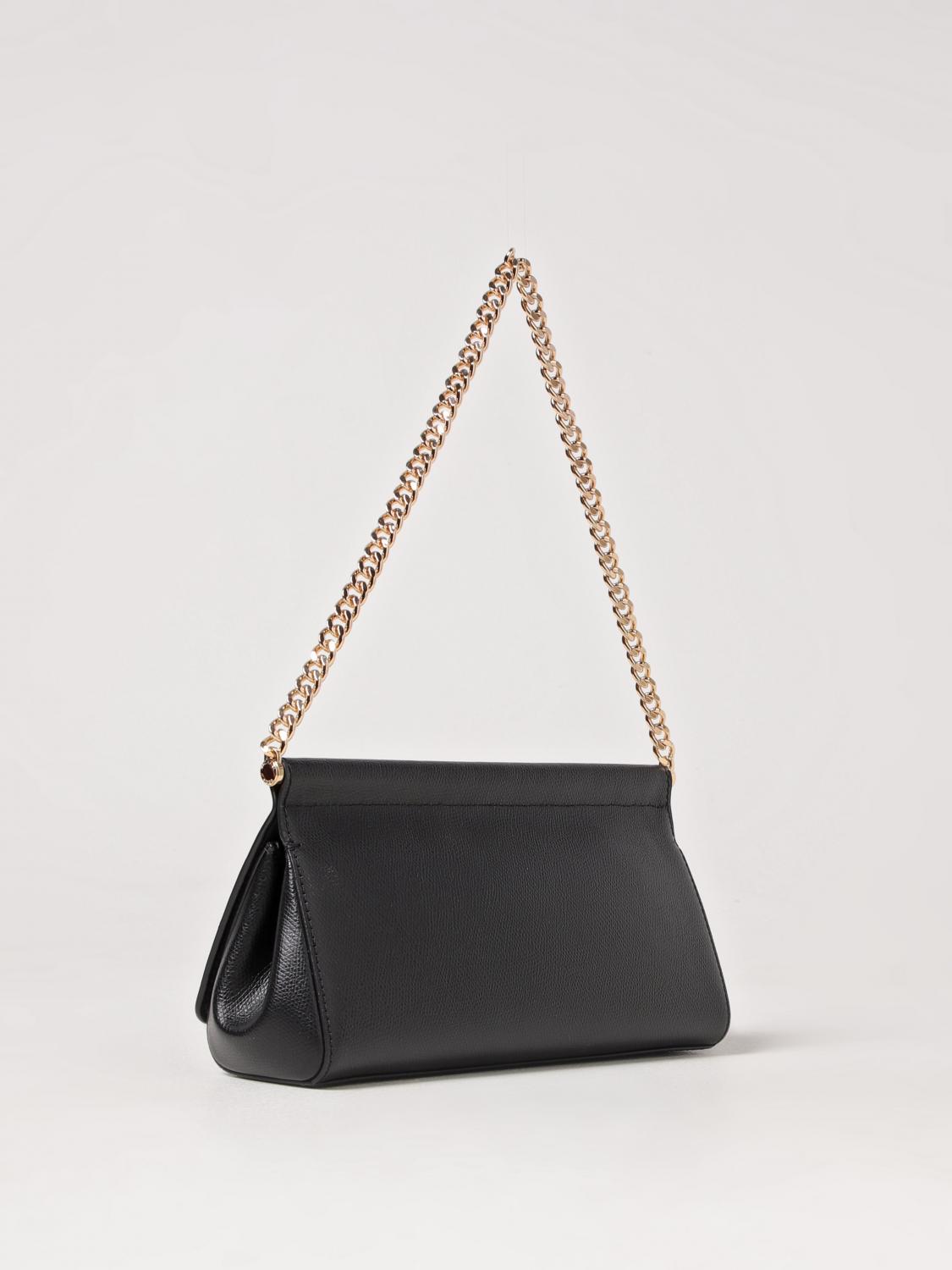 MICHAEL KORS BORSA A SPALLA: Pochette Carmine media in pelle Michael Kors, Nero - Img 2