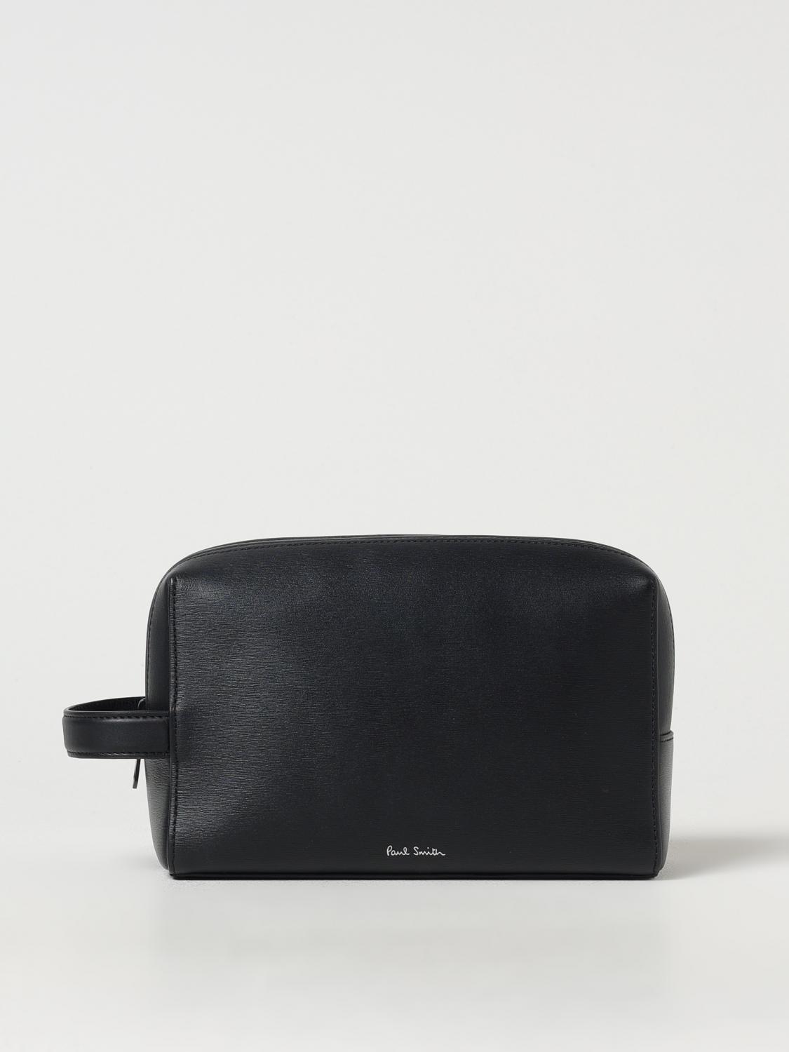 PAUL SMITH ACCESSORI BEAUTY: Beauty case in pelle saffiano Paul Smith, Nero - Img 1