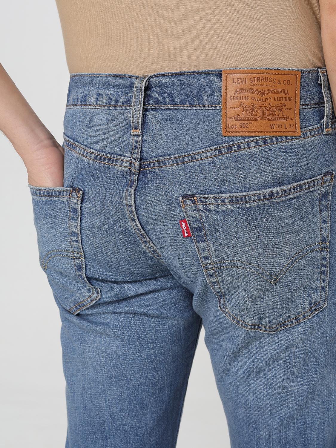 LEVI'S JEANS: Levi's classic cotton blend denim jeans, Blue - Img 3