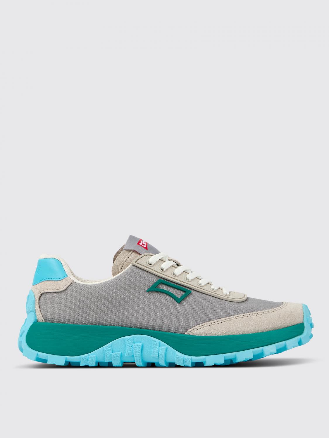 CAMPER SNEAKERS: Sneakers Drift Trail Vibram Camper in PET riciclato e nabuk , Grigio - Img 1