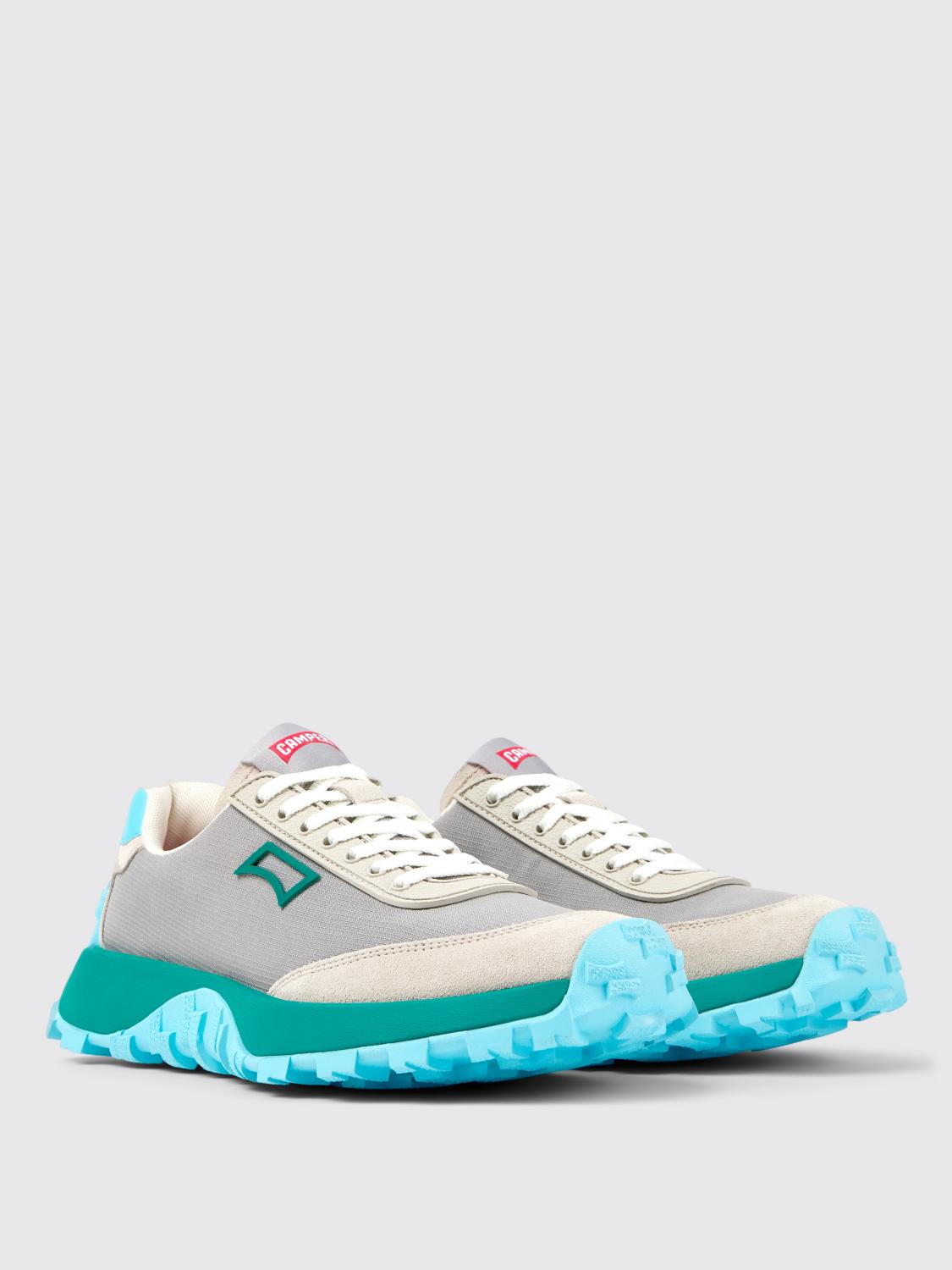 CAMPER SNEAKERS: Sneakers Drift Trail Vibram Camper in PET riciclato e nabuk , Grigio - Img 2