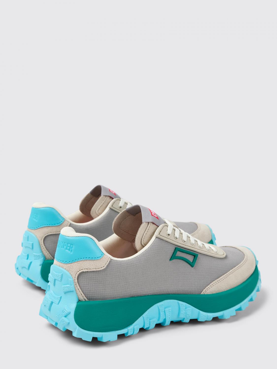 CAMPER SNEAKERS: Sneakers Drift Trail Vibram Camper in PET riciclato e nabuk , Grigio - Img 3
