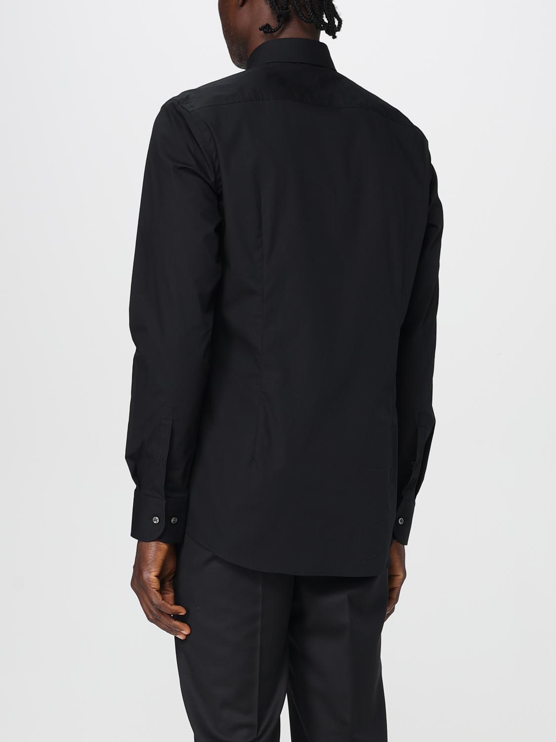BOSS CAMICIA: Camicia in popeline di cotone Boss, Nero - Img 2
