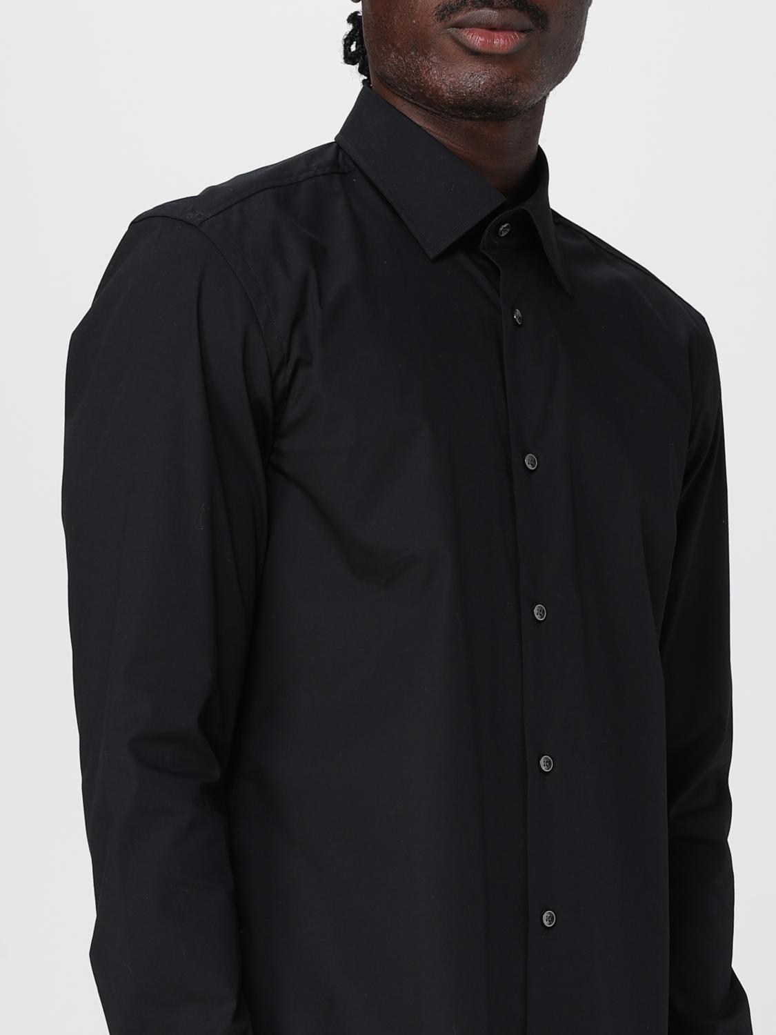 BOSS CAMICIA: Camicia in popeline di cotone Boss, Nero - Img 3