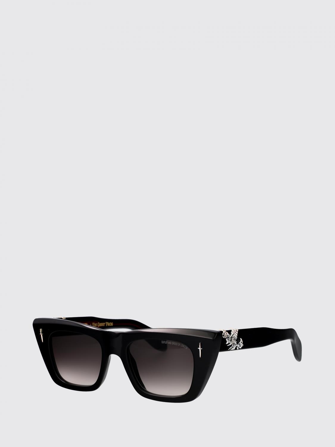 CUTLER & GROSS OCCHIALI DA SOLE: Occhiali da sole The Great Frog - 008 Cutler & Gross in acetato , Nero - Img 1