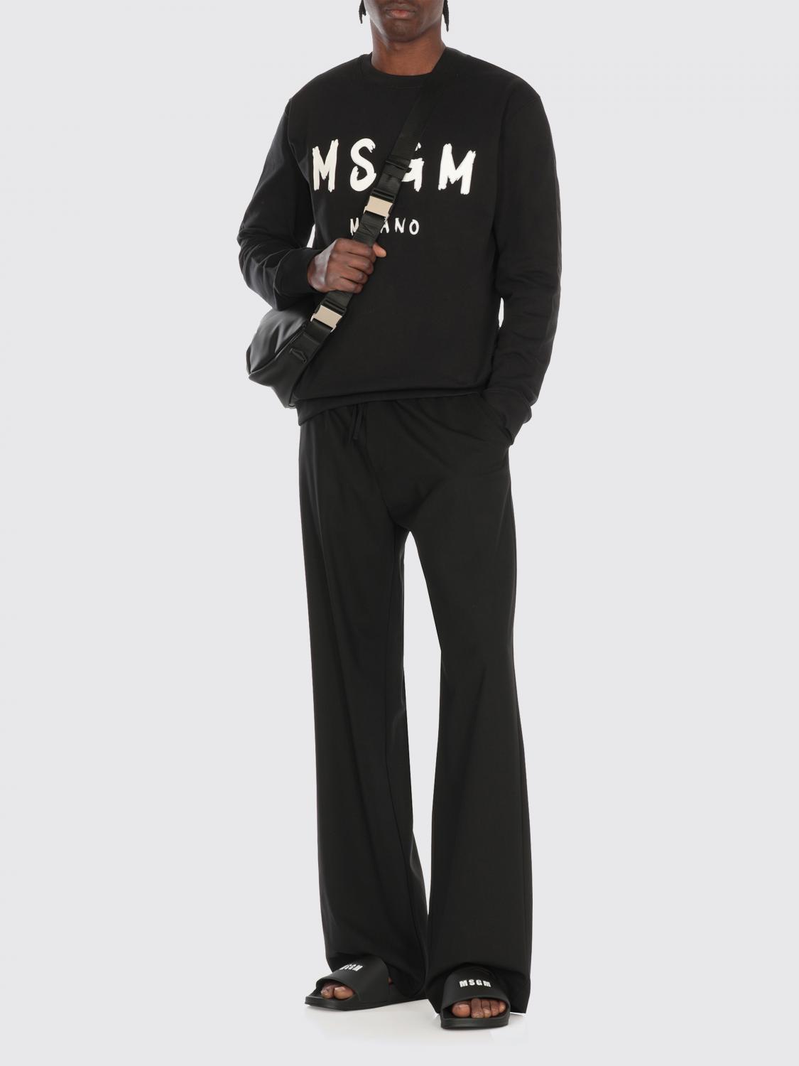 MSGM SWEATSHIRT: Sweatshirt homme MSGM, Noir - Img 2