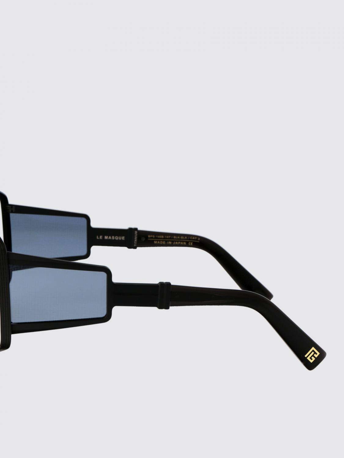 BALMAIN SUNGLASSES: Sunglasses men Balmain, Black - Img 4