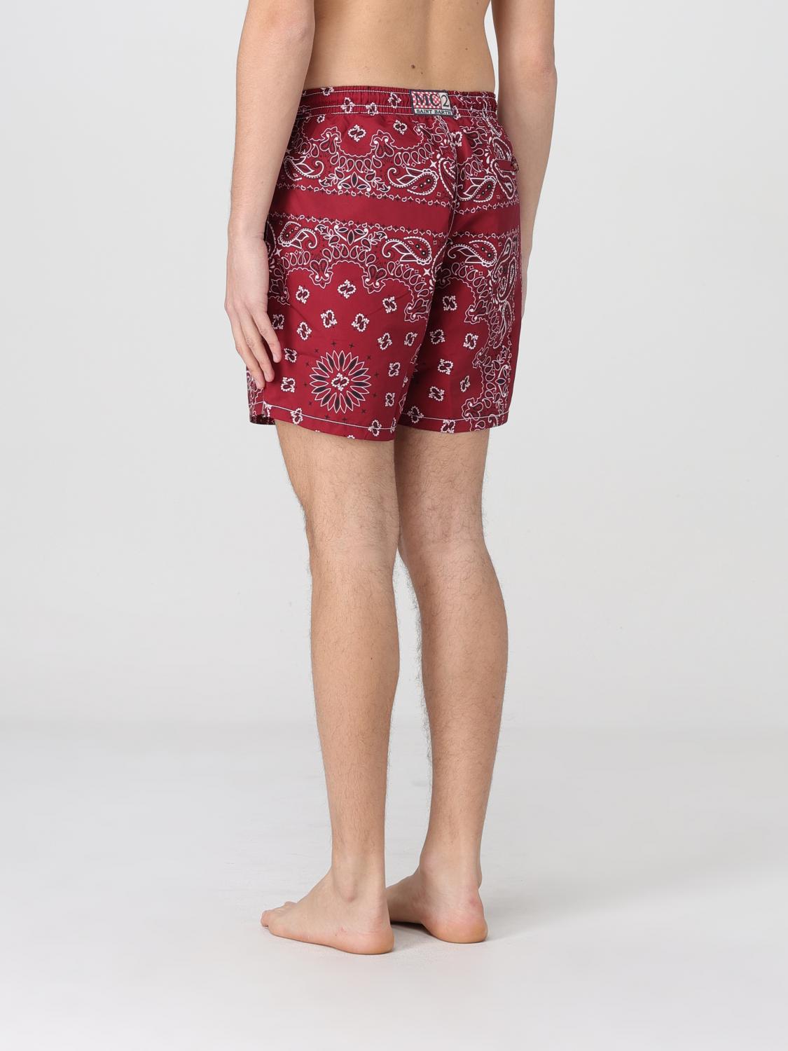 MC2 SAINT BARTH BADEMODE: MC2 Saint Barth Nylon-Badeanzug mit Bandana-Print, Braun - Img 2