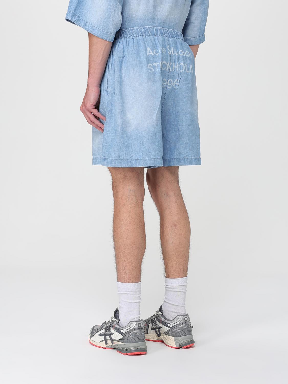 ACNE STUDIOS SHORTS: Short men Acne Studios, Blue - Img 3
