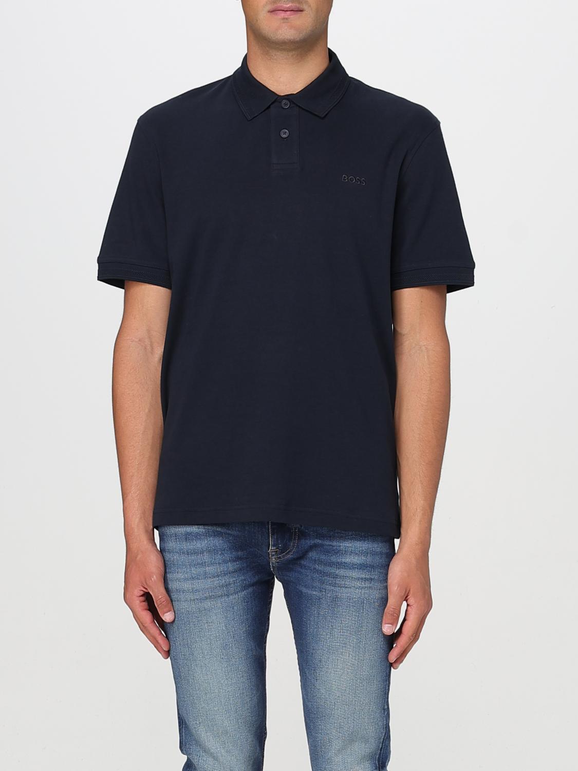 BOSS POLO: Polo hombre Boss, Azul Oscuro - Img 1