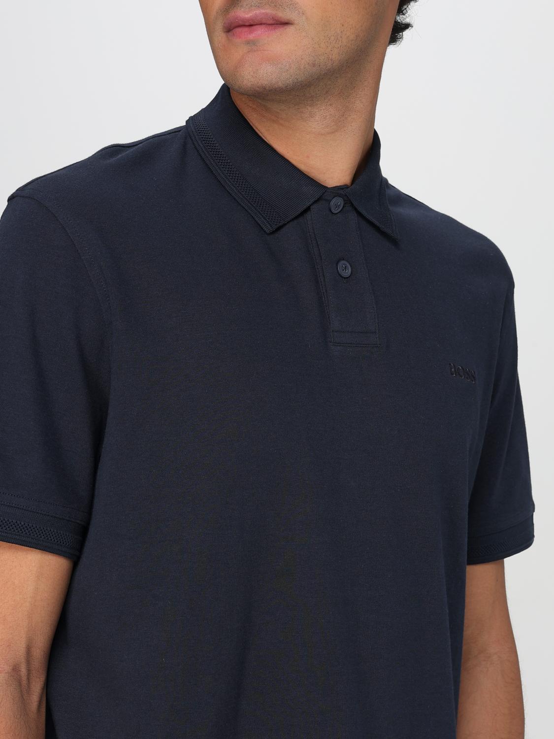 BOSS POLO: Polo hombre Boss, Azul Oscuro - Img 3