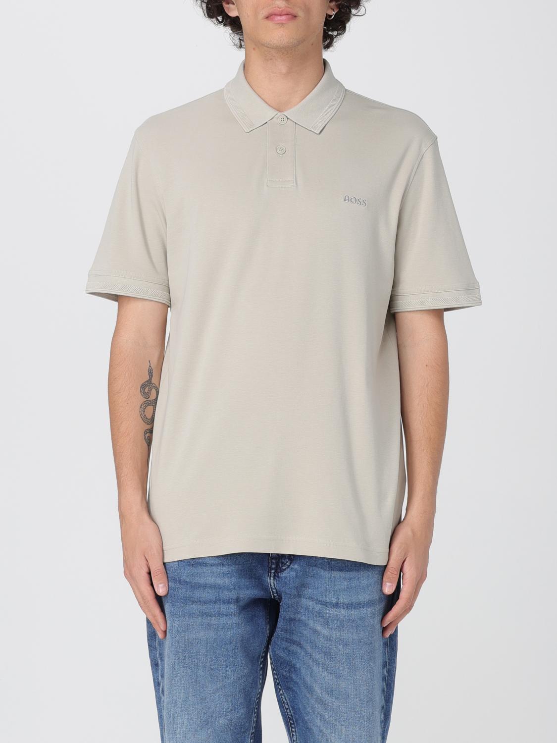 BOSS POLO: Polo herren Boss, Beige - Img 1