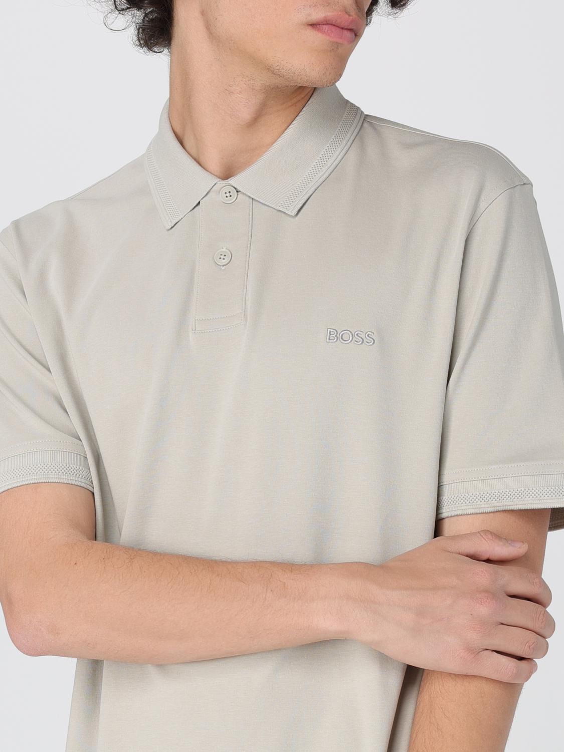 BOSS POLO: Polo herren Boss, Beige - Img 3