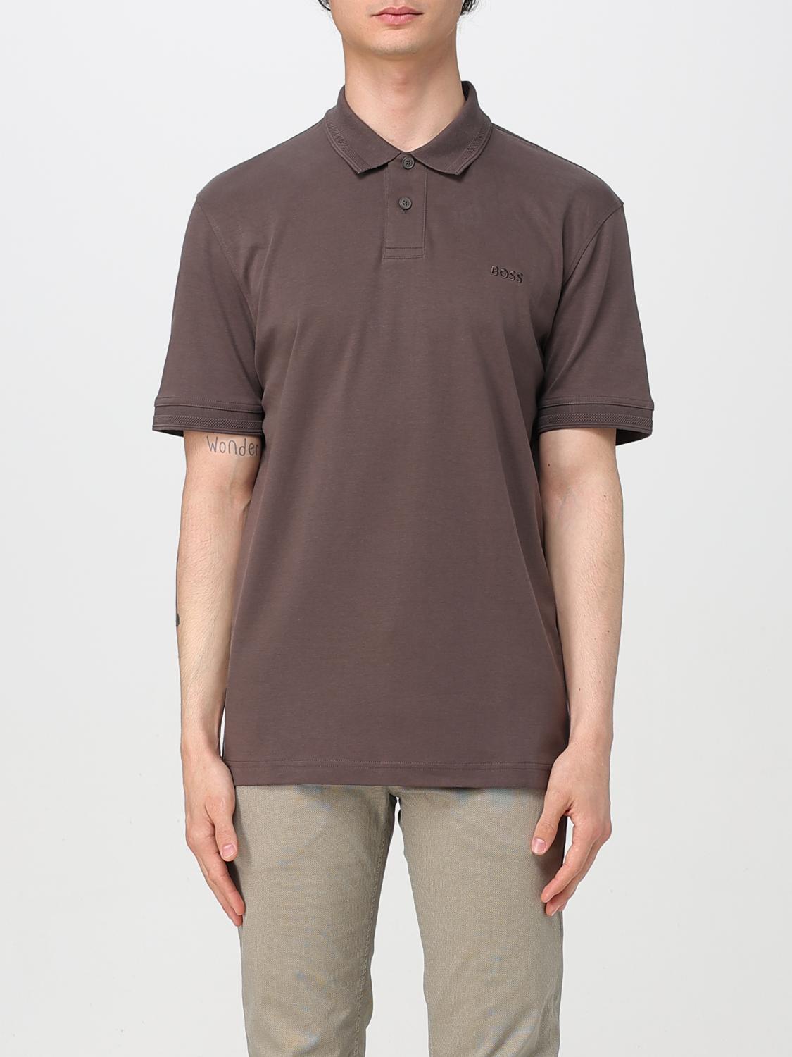 BOSS POLO: Polo hombre Boss, Marrón - Img 1