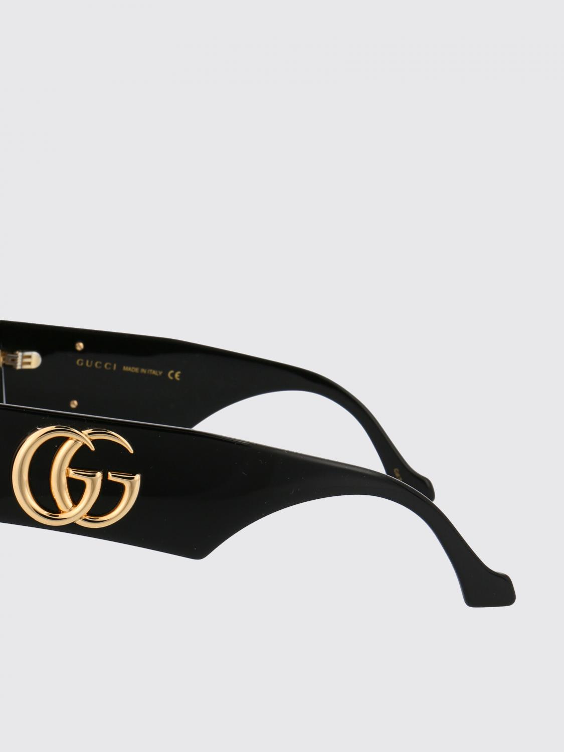 GUCCI OCCHIALI DA SOLE: Occhiali da sole GG0956S Gucci in acetato, Nero - Img 4