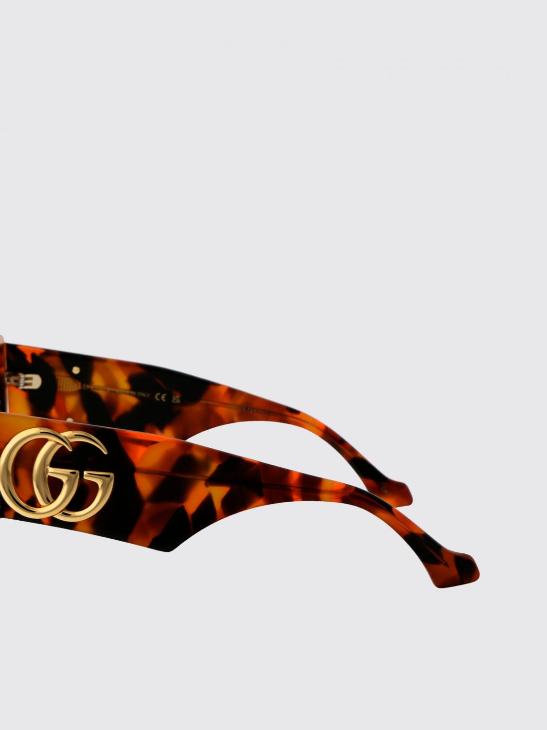 GUCCI OCCHIALI DA SOLE: Occhiali da sole GG0956S Gucci in acetato, Marrone - Img 4