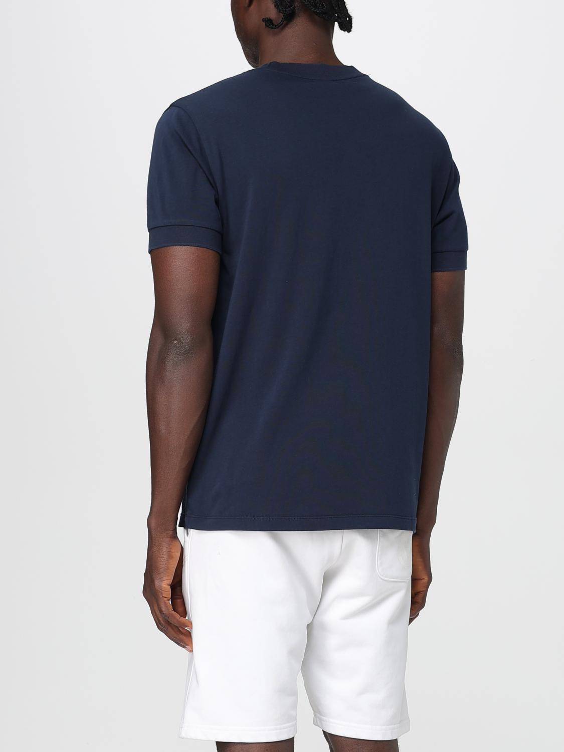 SUN68 T-SHIRT: T-shirt in cotone con toppa a fantasia SUN68, Blue - Img 2
