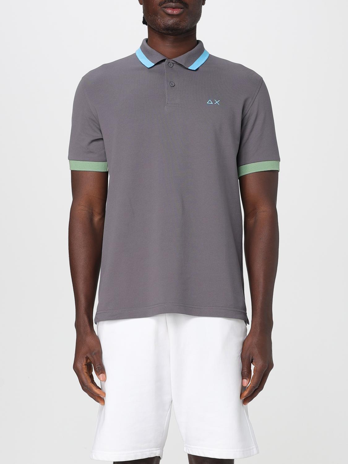 SUN68 POLO: Polo in cotone con logo SUN68, Nero - Img 1