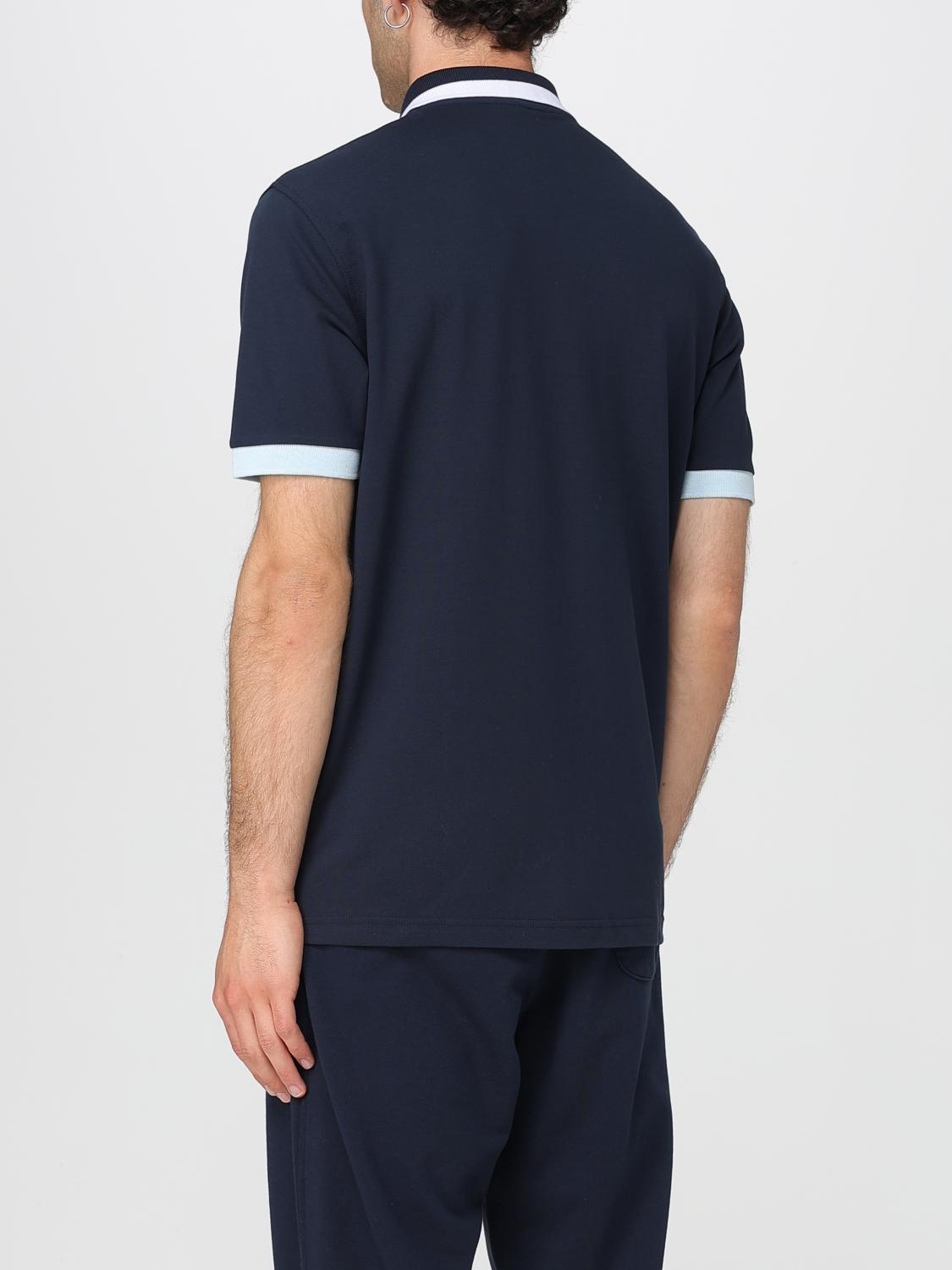 SUN68 POLO: Polo in cotone con logo SUN68, Blue - Img 2