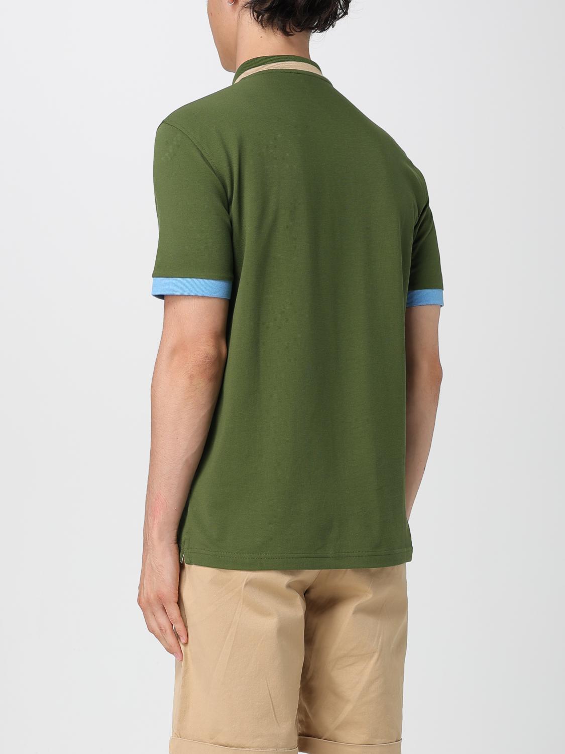 SUN68 POLO: Polo in cotone con logo SUN68, Verde - Img 2