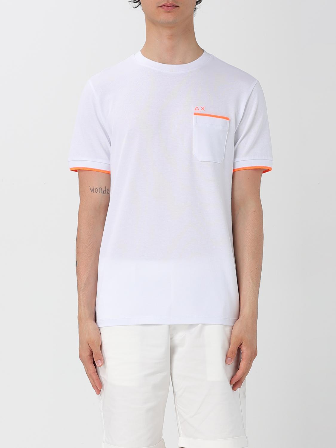 SUN68 T-SHIRT: T-shirt in cotone con logo SUN68, Bianco - Img 1