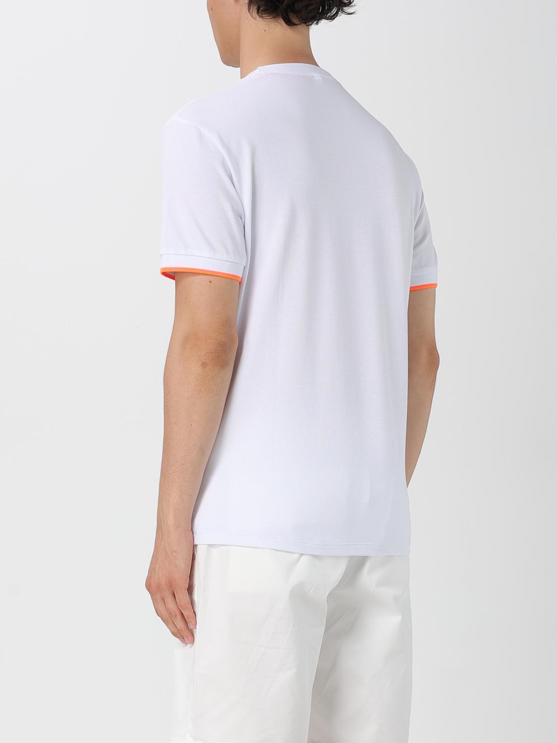 SUN68 T-SHIRT: T-shirt in cotone con logo SUN68, Bianco - Img 2